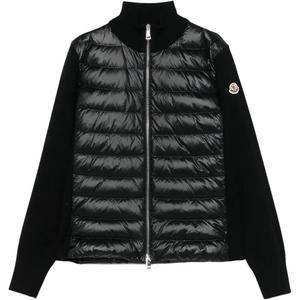 Moncler Шерстяная куртка-пуховик на молнии, Black