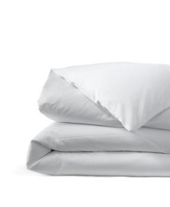 Покрывало на кровать из высококачественного хлопка Supima с плотностью 400 нитей, не требует глажки, сатиновое Lands' End, White, Twin