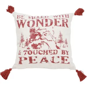 Декоративные подушки Wonder Наволочка с рождественским мотивом Done., бежево-красный