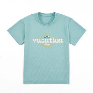 Футболка для детей Crew Neck Moderate Jeep, ice crystal зеленый