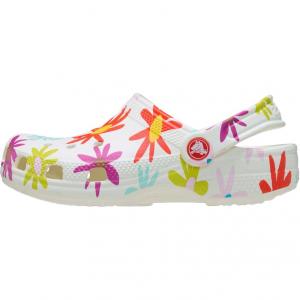 Классические низкие детские туфли-сабо для младенцев и малышей Crocs, белый