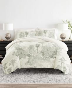 Комплект постельного белья из 3 предметов с классическим узором, двусторонний, размер King/California King ienjoy Home, Eucalyptus