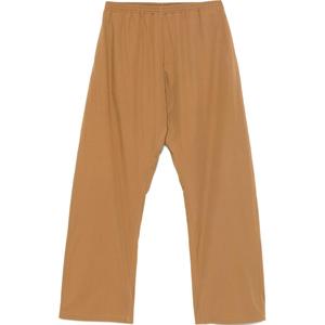 Брюки прямого кроя MM6 Maison Margiela, коричневый