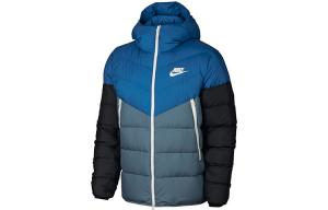 Мужской пуховик Nike, цвет Blue And Black Color Matching