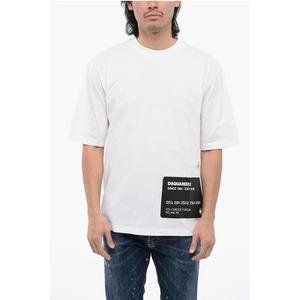 Футболка свободного кроя CARD из хлопка Dsquared2, White