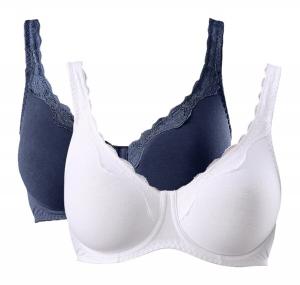 Бюстгальтер PETITE FLEUR T-shirt Bra, цвет marine blue/White