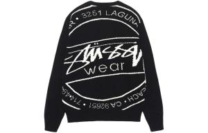 Джемпер Stüssy Luguna Icon из хлопка Stussy, темно-зеленый