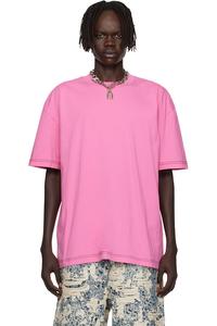 Футболка с логотипом Acne Studios, розовый