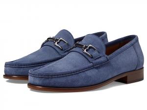 Бруно Мальи Триест Лофер мужские 7-го размера США светло-голубые замшевые кроссовки с квадратным носком Bruno Magli