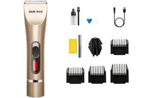 Электрическая машинка для стрижки волос профессиональная электрическая триммер для взрослых для домашнего использования мужская A8 AUX, золото