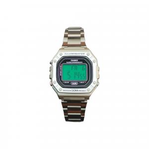 CASIO Часы G Shock W 218HD 1A, Silver Green Watch Glass