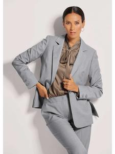 MADELEINE Однобортный блейзер серо-бежевого цвета