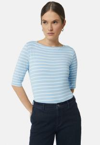 Футболка comma Print T-shirt, Hellblau/Light Blue