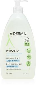 Гель для мытья тела и волос для детей A-Derma Primalba Baby, 750 ml