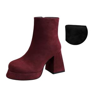 BIGTREE Женские ботинки Ancora красные, черные, темно-коричневые - красные Ancora на флисовой подкладке, цвет Ancora Red Fleece-Lined