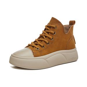 Амортизирующие устойчивые к истиранию дышащие высокие повседневные кроссовки women's Zdwo, Apricot