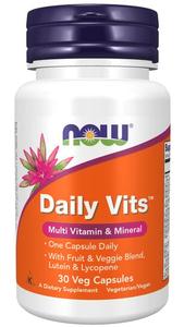 Now Foods, Daily Vits — витамины и минералы, 30 капсул.