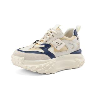 Кроссовки женские толстые низкие синий Foxer