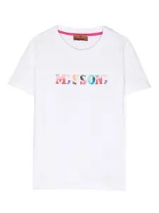 Футболка с логотипом Missoni Kids, белый