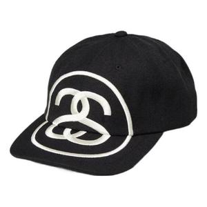 Кепка Stussy Big Link Low Pro Strapback Cap 'Black', черный