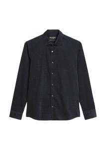 Marc O'Polo Рубашка на пуговицах slim fit в темно-синем цвете
