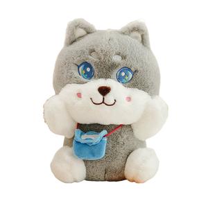 Плюшевая кукла Backpack Bunny And Cat высотой 27 см OLOEY