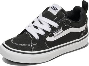 Vans Unisex-Child Filmore Shoe | Низкие модные кроссовки для мальчиков и девочек, для школы и повседневной носки, Canvas Black/White