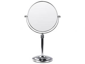 Зеркало косметическое ø 20 см серебро AVEYRON, Beliani, серебро