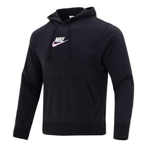 Толстовка Nike Club French Terry Pullover Hoodie 'Black', черный