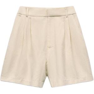 Trf Повседневные шорты женские бежевые Zara