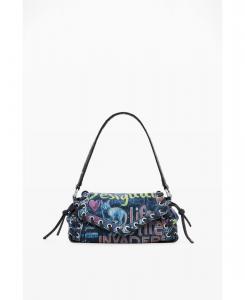 Женская сумка среднего размера с рисунком в стиле граффити Desigual, Multi