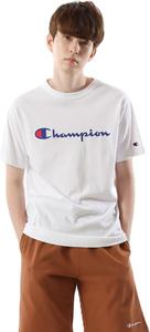 Мужская футболка с коротким рукавом Champion C3-P302Z/C3-X353L, 100% хлопок, классический принт с логотипом, футболка с коротким рукавом, белый
