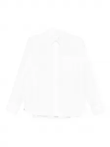 Хлопковая рубашка Sacai, белый