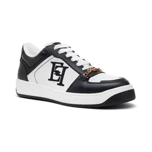 Кожаные кроссовки Elisabetta Franchi, черный