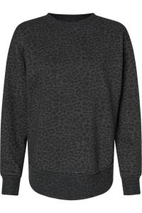 Женская флисовая кофта выходного дня LAT, цвет black leopard
