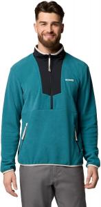 Columbia мужская флисовая толстовка Sequoia Grove с молнией до половины, River Blue/Black