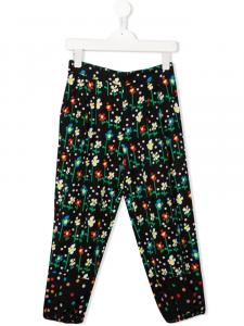 Stella McCartney Kids леггинсы с цветочным принтом, черный