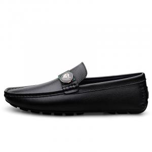 BAGE Мокасины унисекс черные, цвет Black