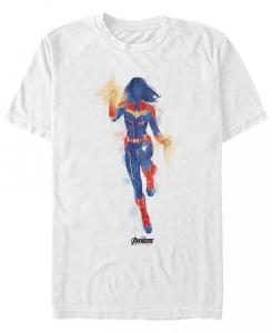 Футболка с коротким рукавом с принтом «Капитан Марвел» от Marvel Fifth Sun, белый