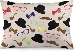 MaSiledy Чехол для подушки с принтом усов, галстука и очков Pattern