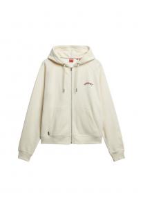 Худи с капюшоном на молнии Superdry Essential, White