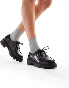 Массивные кроссовки SEQWL Alfa черного цвета на шнуровке