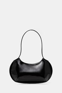 Кожаная сумка By Far, черный