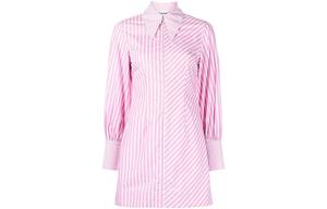 Женское платье с длинными рукавами GANNI, розовый