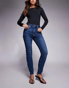 Good American джинсы-скинни Good Legs темно-синего цвета