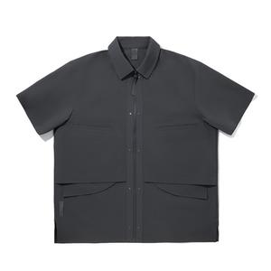 Футболка мужская charcoal black LiNing, серый черный