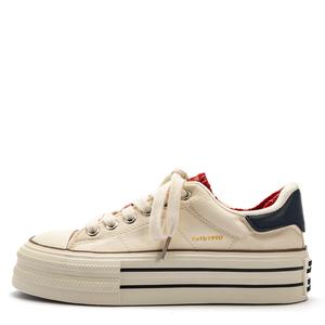 STAE Женские устойчивые к истиранию низкие скейтбордские кроссовки White Blue, цвет White Blue