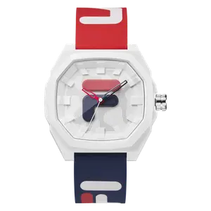 FILA Часы Wrist Watch Quartz Movement Silicone Strap 45mm Beige Watch Dial Women's Watch