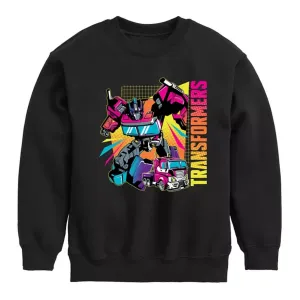 Флисовая толстовка с изображением трансформеров Оптимуса Прайма для мальчиков 8-20 лет Licensed Character, черный