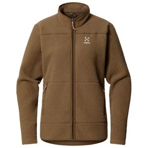 Женская куртка из ворса мосса - флисовая куртка Haglöfs, коричневый
